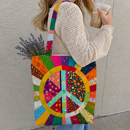 Hippie Canvas Tote Bag The Free Spirit