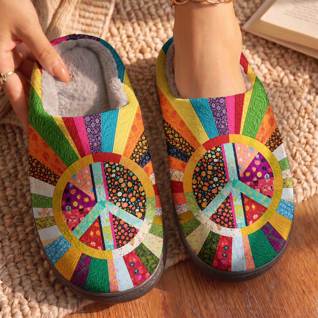 Hippie Fleece Lined Slippers The Free Spirit