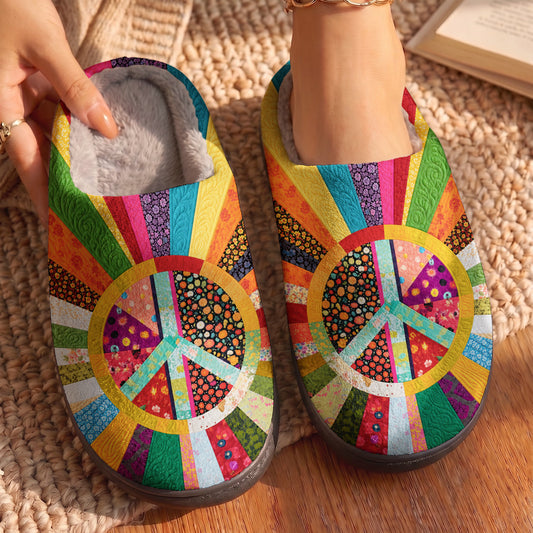 Hippie Fleece Lined Slippers The Free Spirit