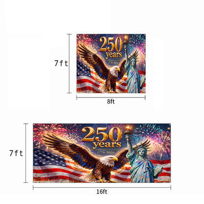 250th Anniversary Garage Door Banner Decoration - The Golden Anniversary of Old Glory