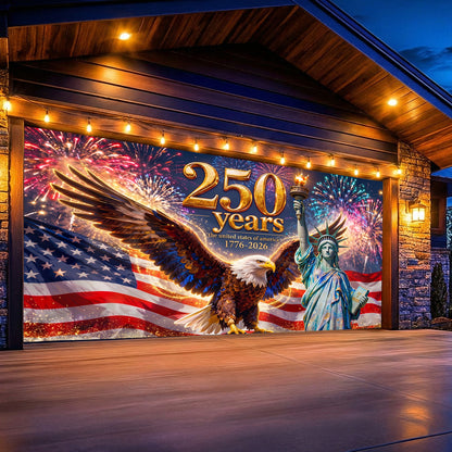250th Anniversary Garage Door Banner Decoration - The Golden Anniversary of Old Glory