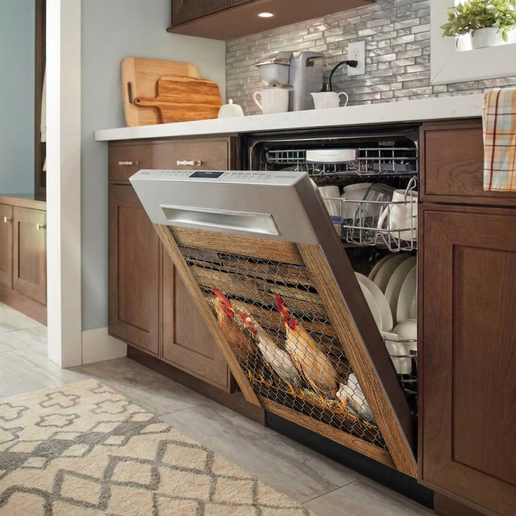 Farmhouse Magnetic Dishwasher Cover The Henhouse Gang