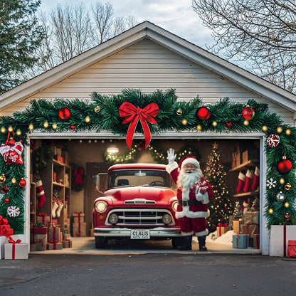 Christmas Garage Door Banner Decoration -  The Ho Ho Ho Home Garage