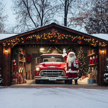 Christmas Garage Door Banner Decoration -  The Ho Ho Ho Home Garage