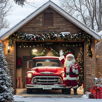 Christmas Garage Door Banner Decoration -  The Ho Ho Ho Home Garage