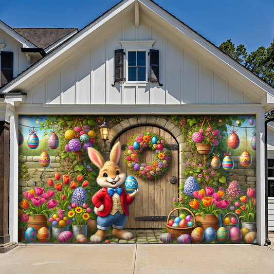 Easter Garage Door Banner Decoration The Hoppy Door