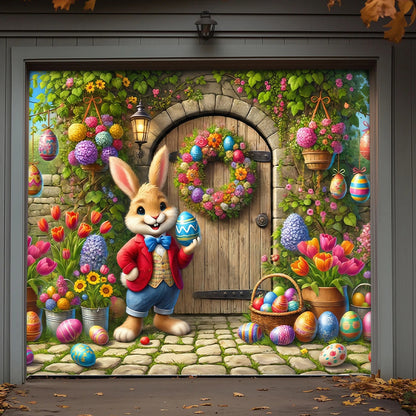 Easter Garage Door Banner Decoration The Hoppy Door