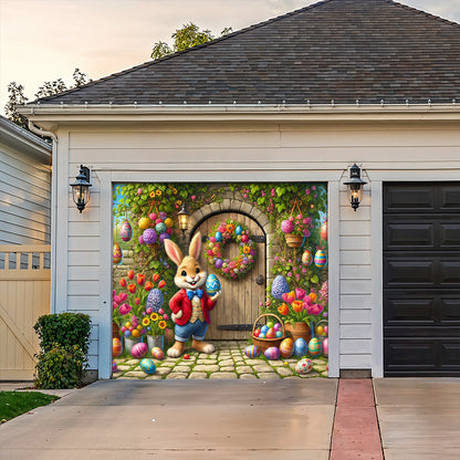 Easter Garage Door Banner Decoration The Hoppy Door