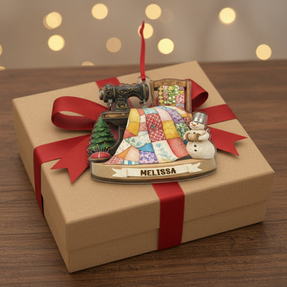 Sewing Lovers 2D Acrylic Ornament The Joy Of Making Personalized