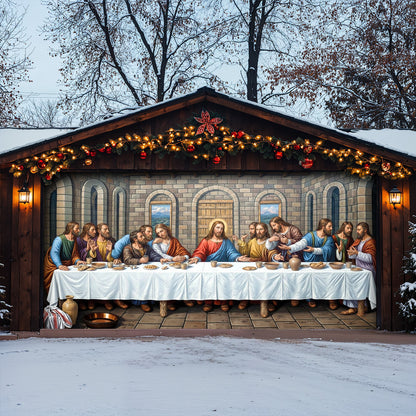 God Garage Door Banner Decoration -  The Last Supper