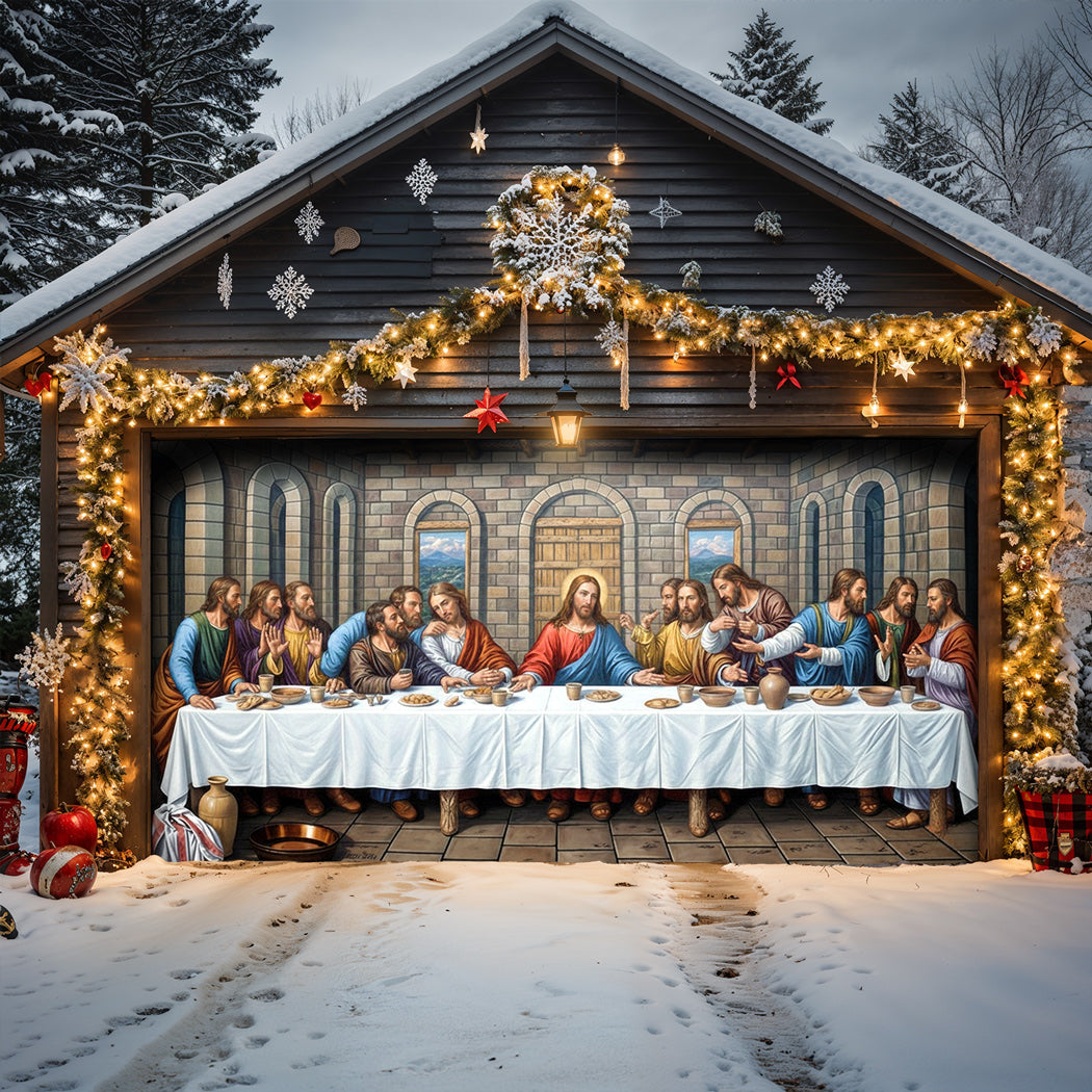 God Garage Door Banner Decoration -  The Last Supper