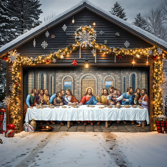God Garage Door Banner Decoration -  The Last Supper
