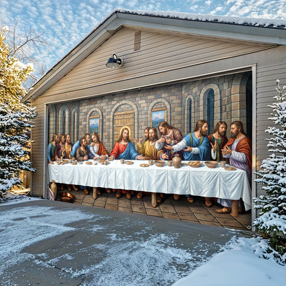 God Garage Door Banner Decoration -  The Last Supper