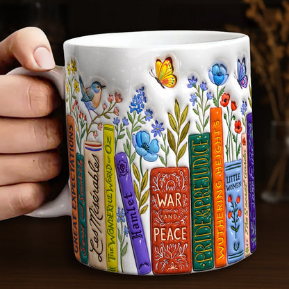Book Lovers Ceramic Mug The Literary Garden