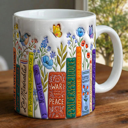Book Lovers Ceramic Mug The Literary Garden