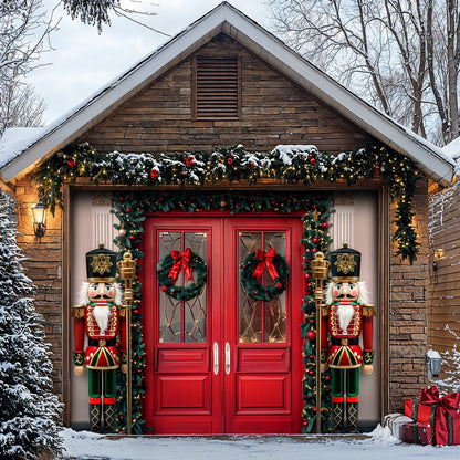 Christmas Garage Door Banner Decoration - The Nutcracker's Welcome