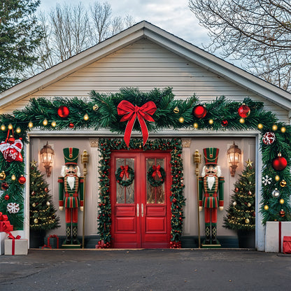 Christmas Garage Door Banner Decoration - The Nutcracker's Welcome
