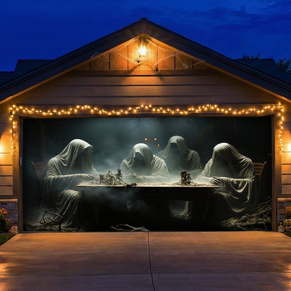 Halloween Garage Door Banner Decoration The Silent Night