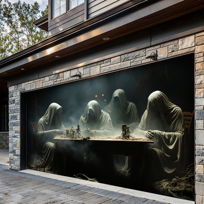 Halloween Garage Door Banner Decoration The Silent Night