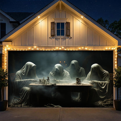 Halloween Garage Door Banner Decoration The Silent Night