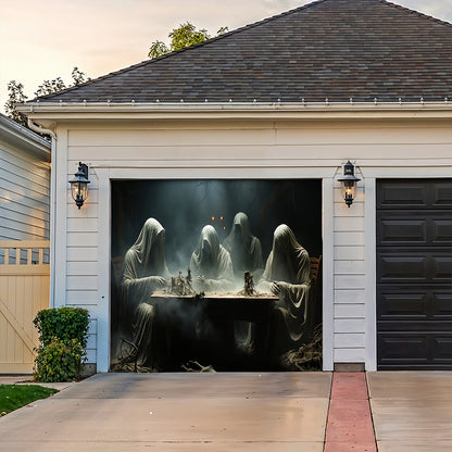Halloween Garage Door Banner Decoration The Silent Night