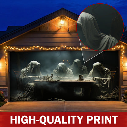 Halloween Garage Door Banner Decoration The Silent Night