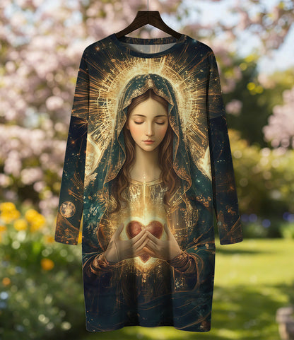Virgin Mary Long Sleeve Tunic The Stellar Heart