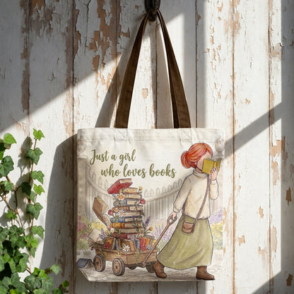 Book Lover Canvas Tote Bag The Book Wagon