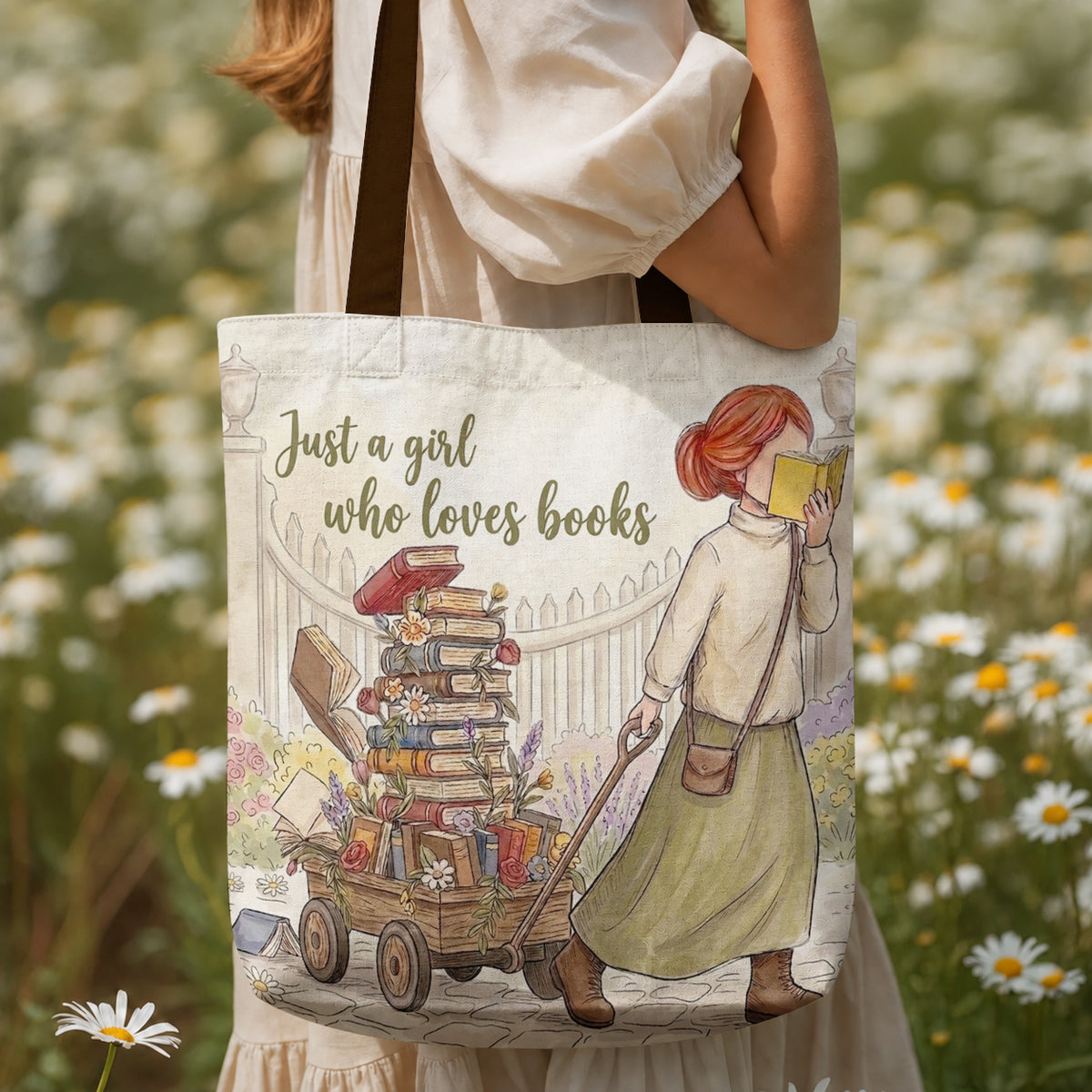 Book Lover Canvas Tote Bag The Book Wagon