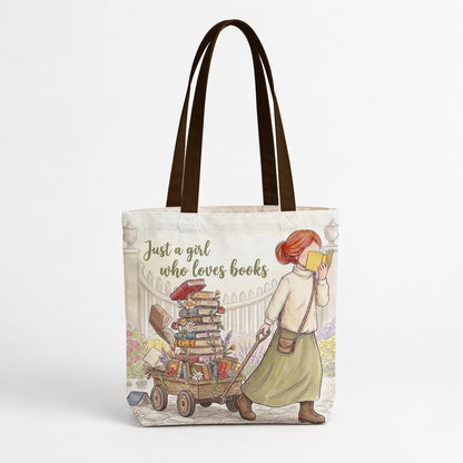 Book Lover Canvas Tote Bag The Book Wagon