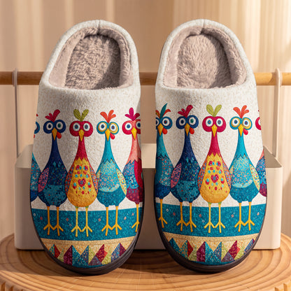Chicken Fleece Lined Slippers The Funky Chicken