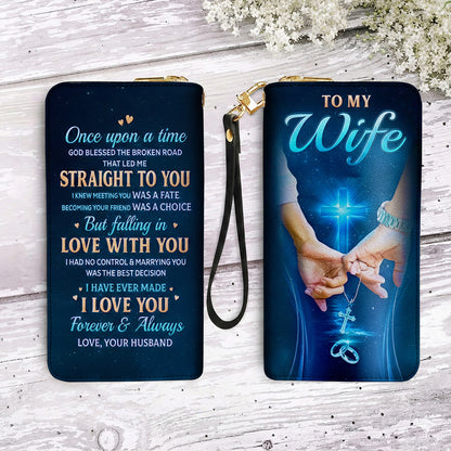 Christian Valentine Leather Wallet Forever And Always
