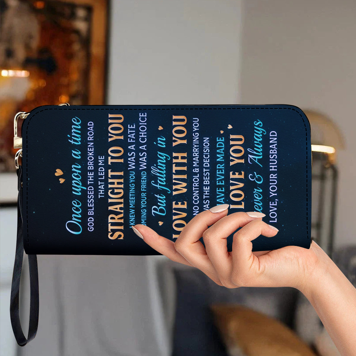 Christian Valentine Leather Wallet Forever And Always