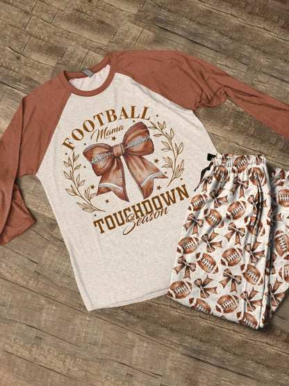 Football Raglan Lounge Pajamas Touch Down Season