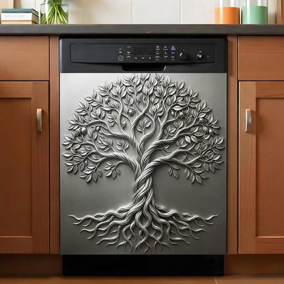 Spiritual Vibes Magnetic Dishwasher Cover Tree Of Life