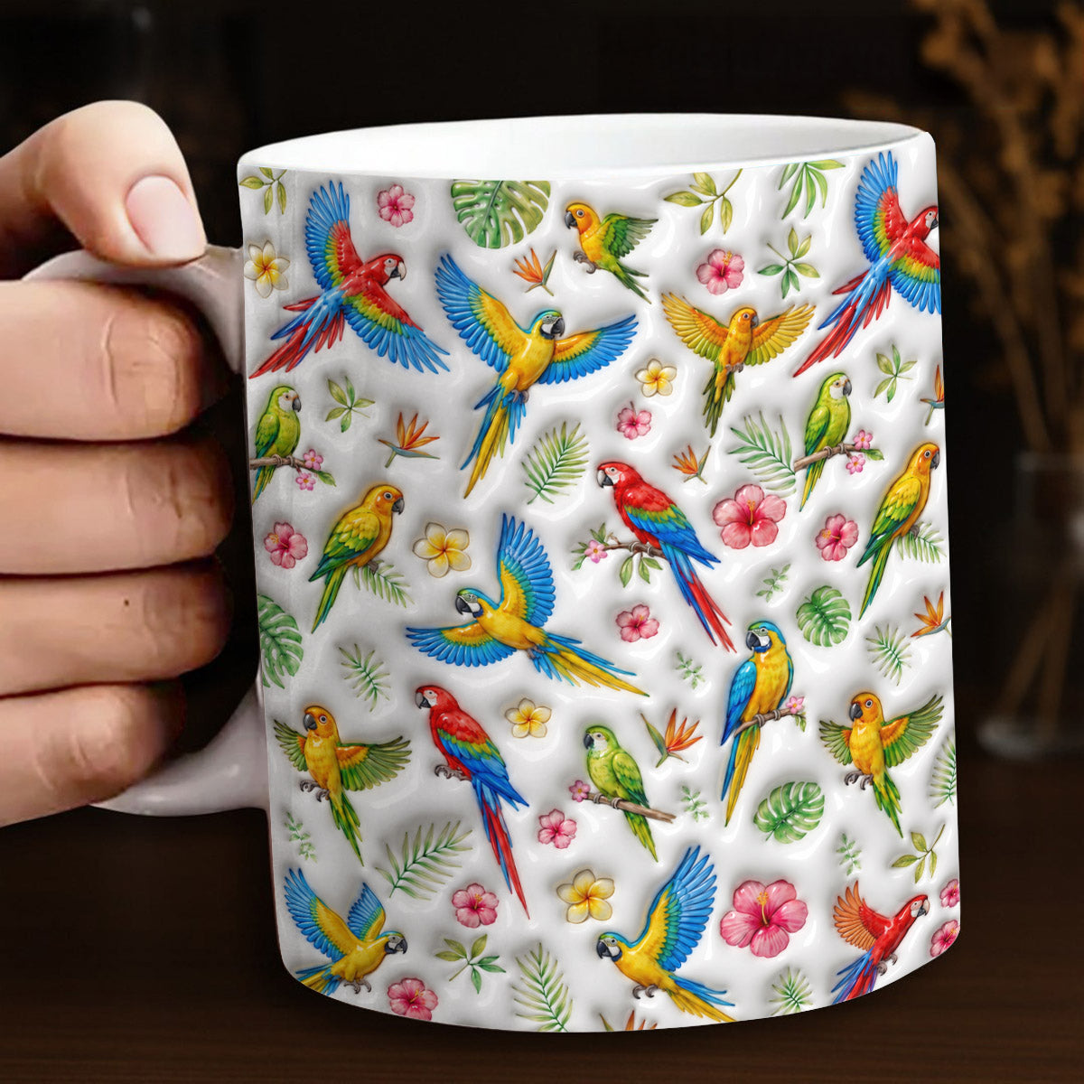 Bird Lover Ceramic Mug Tropical Paradise