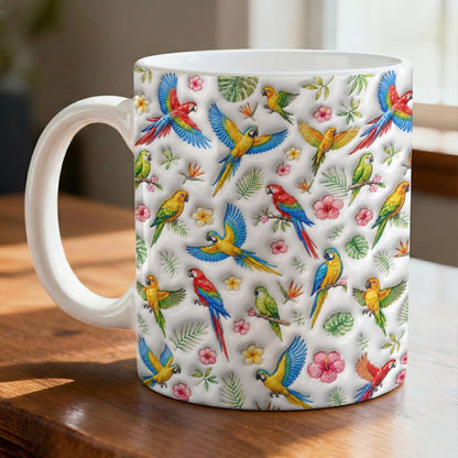 Bird Lover Ceramic Mug Tropical Paradise