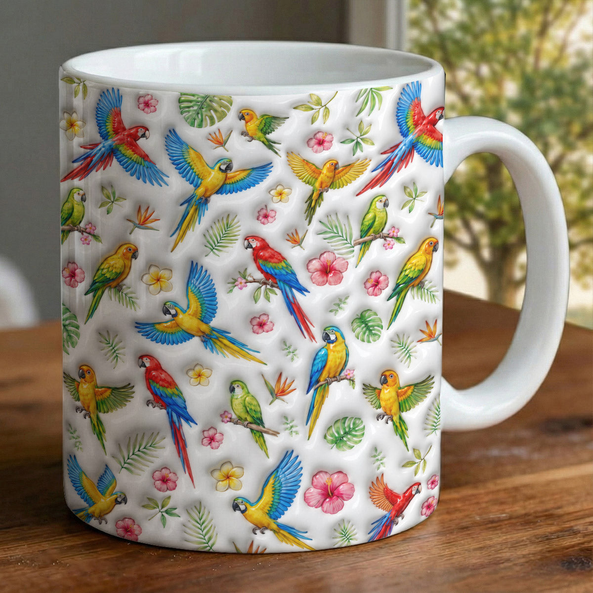 Bird Lover Ceramic Mug Tropical Paradise