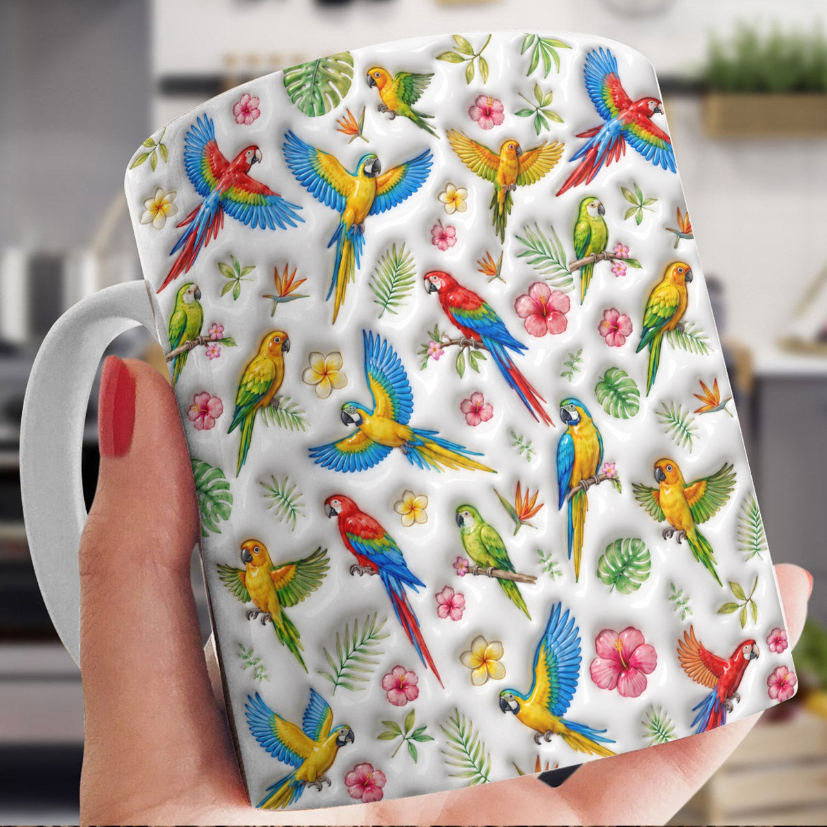Bird Lover Ceramic Mug Tropical Paradise