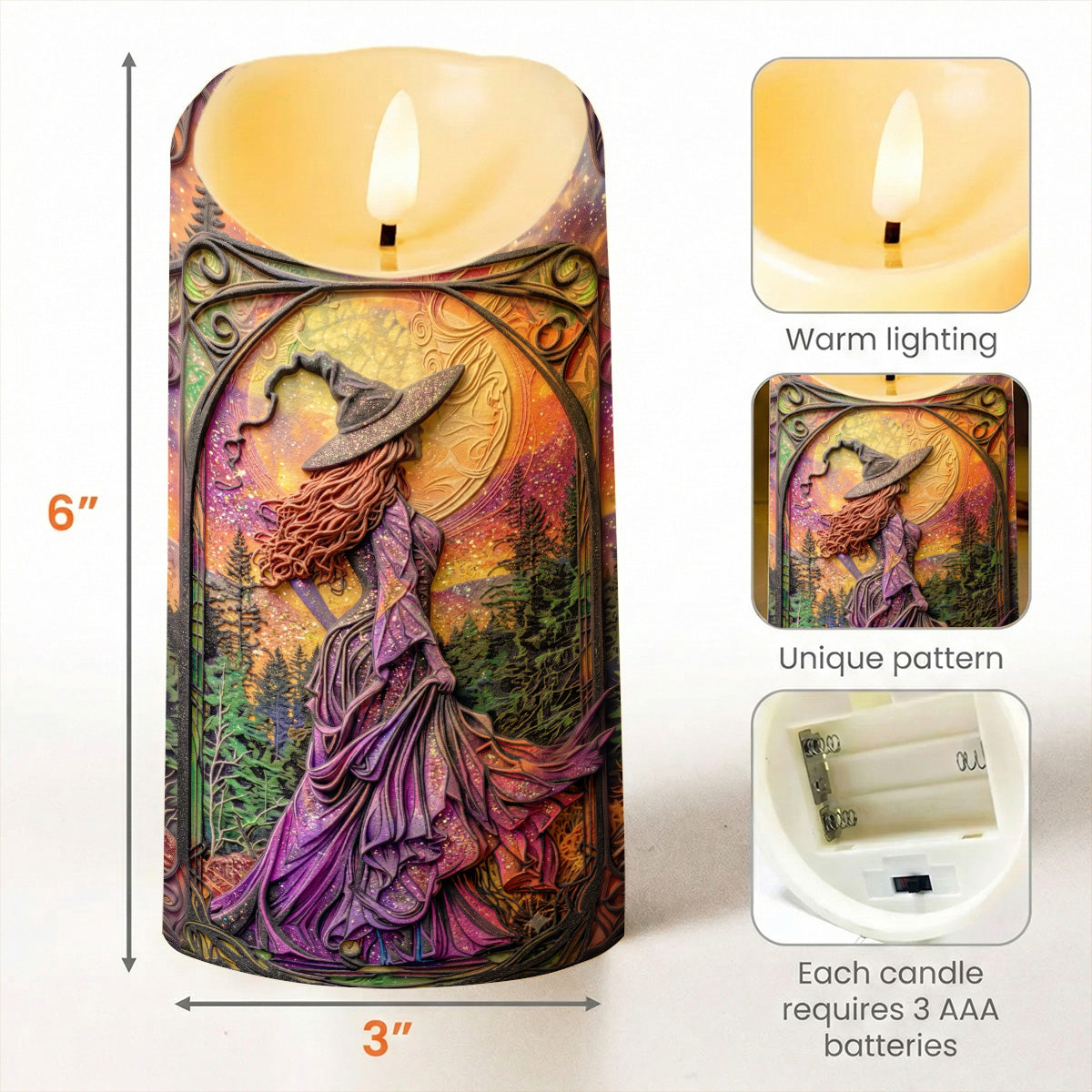 Halloween Decor LED Candle Twilight’s Muse