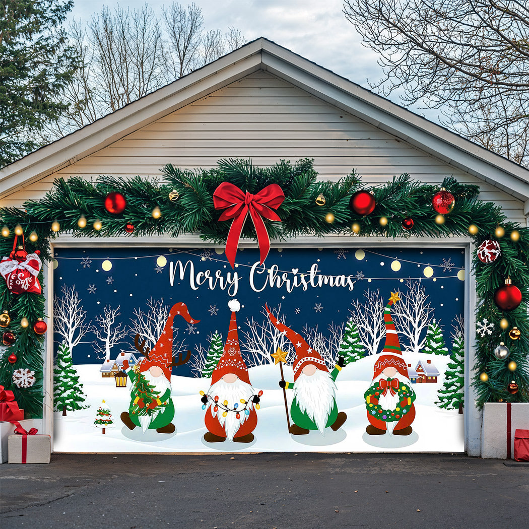 Christmas Garage Door Banner Decoration -  Under The Winter Sky