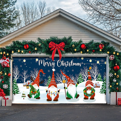 Christmas Garage Door Banner Decoration -  Under The Winter Sky
