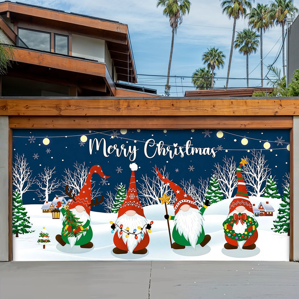 Christmas Garage Door Banner Decoration -  Under The Winter Sky