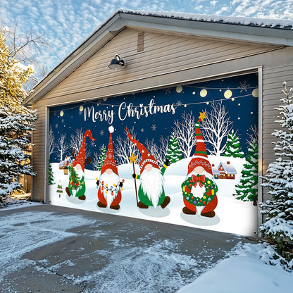 Christmas Garage Door Banner Decoration -  Under The Winter Sky