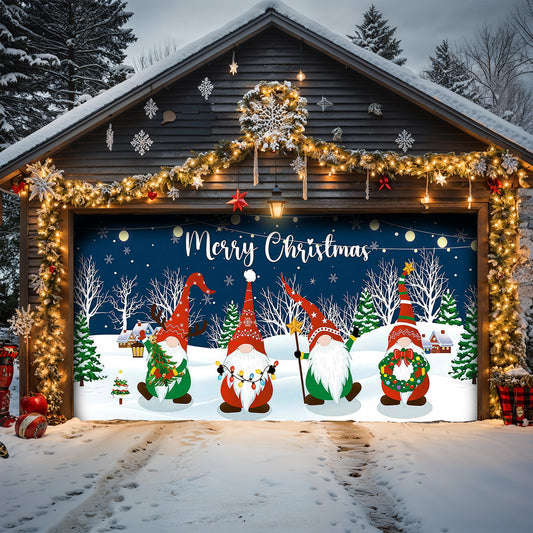 Christmas Garage Door Banner Decoration -  Under The Winter Sky
