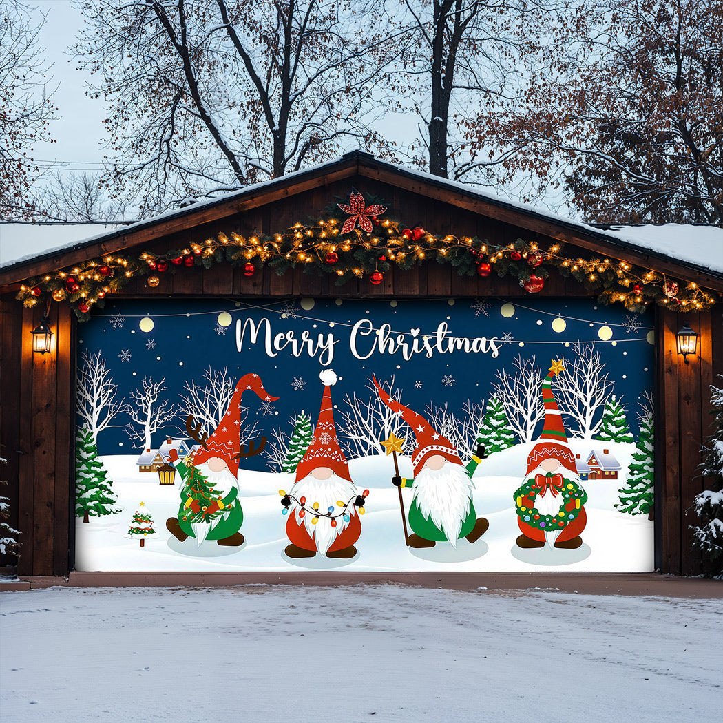 Christmas Garage Door Banner Decoration -  Under The Winter Sky