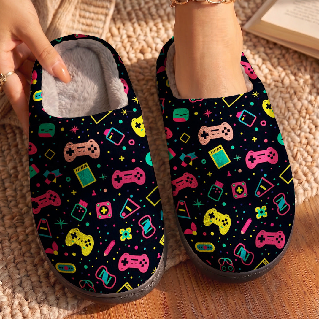 Gaming Fleece Lined Slippers Gamer Galaxy