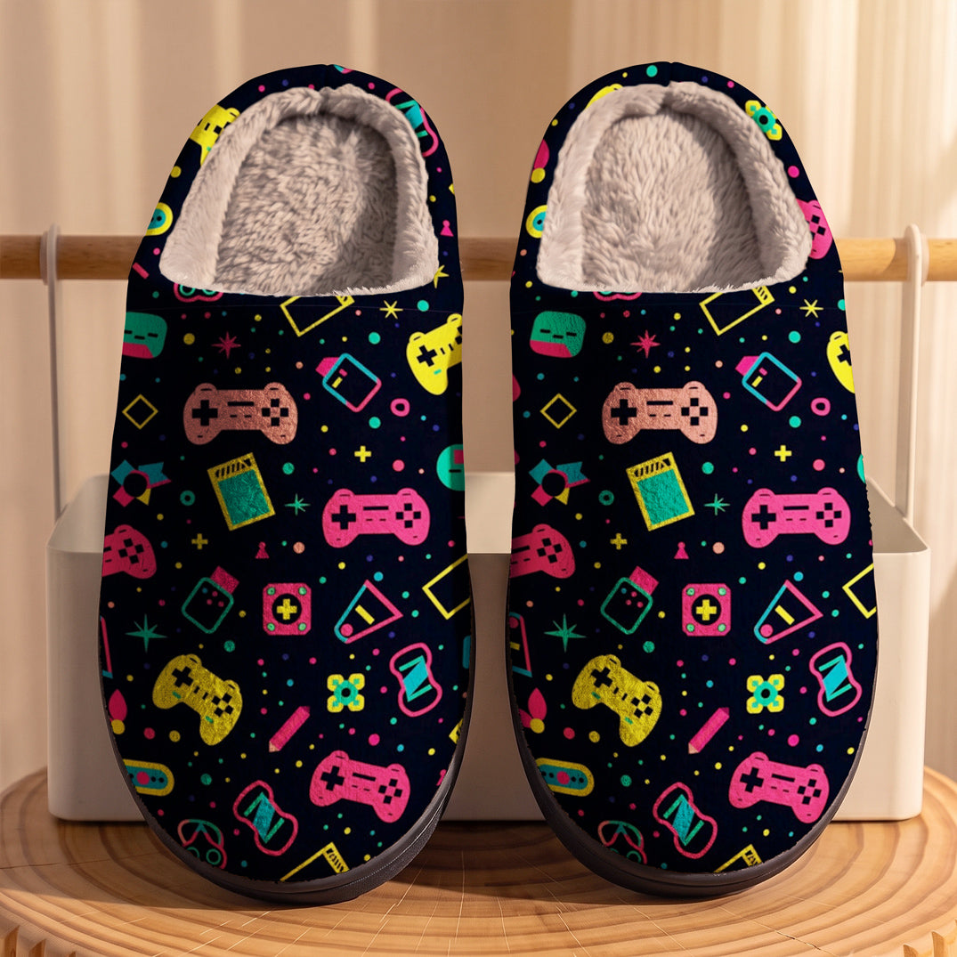 Gaming Fleece Lined Slippers Gamer Galaxy