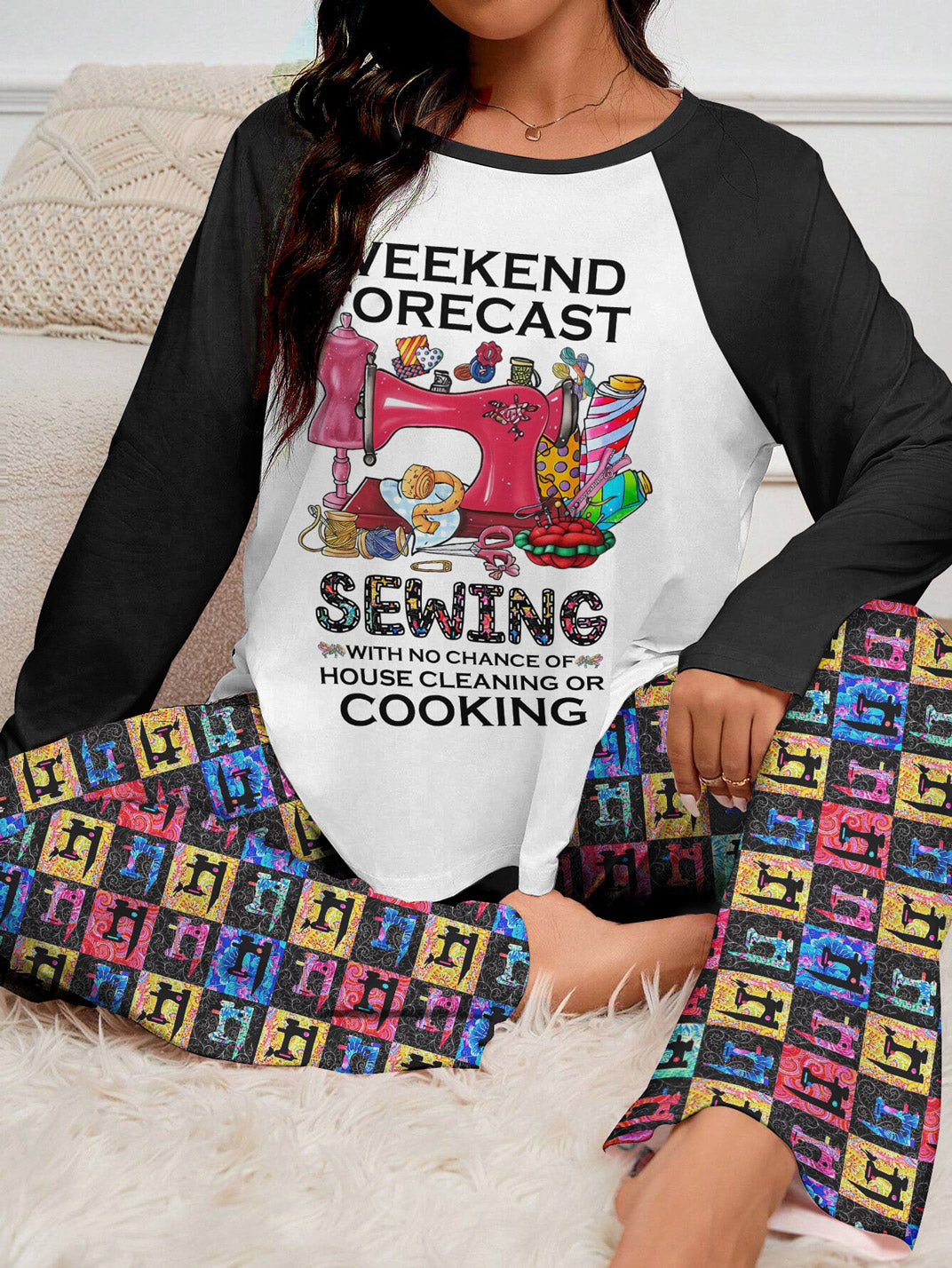 Sewing Lover Raglan Lounge Pajamas Weekend Forecast Sewing With No Chance Of House Cleaning Or Cooking