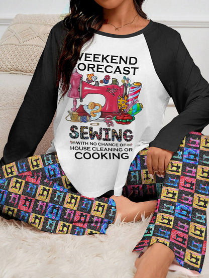 Sewing Lover Raglan Lounge Pajamas Weekend Forecast Sewing With No Chance Of House Cleaning Or Cooking